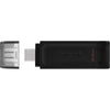 Kingston datatraveler 70 64 gb usb-stick (zwart, dt70 64gb, usb-c 3.2 gen 1)