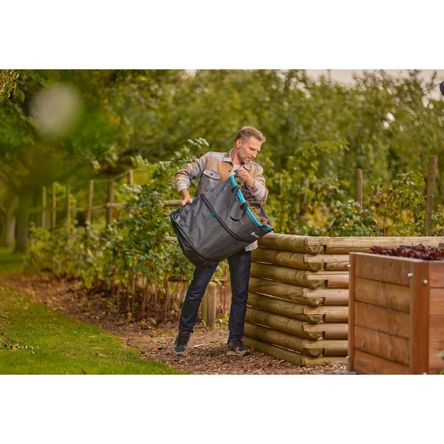 GardenA Garden Waste Pocket Pop-Up Rectangular, Tamaño L