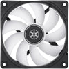 Silverstone shark force 120 argb case fan (zwart, 120 x 120 x 25 mm, pwm)