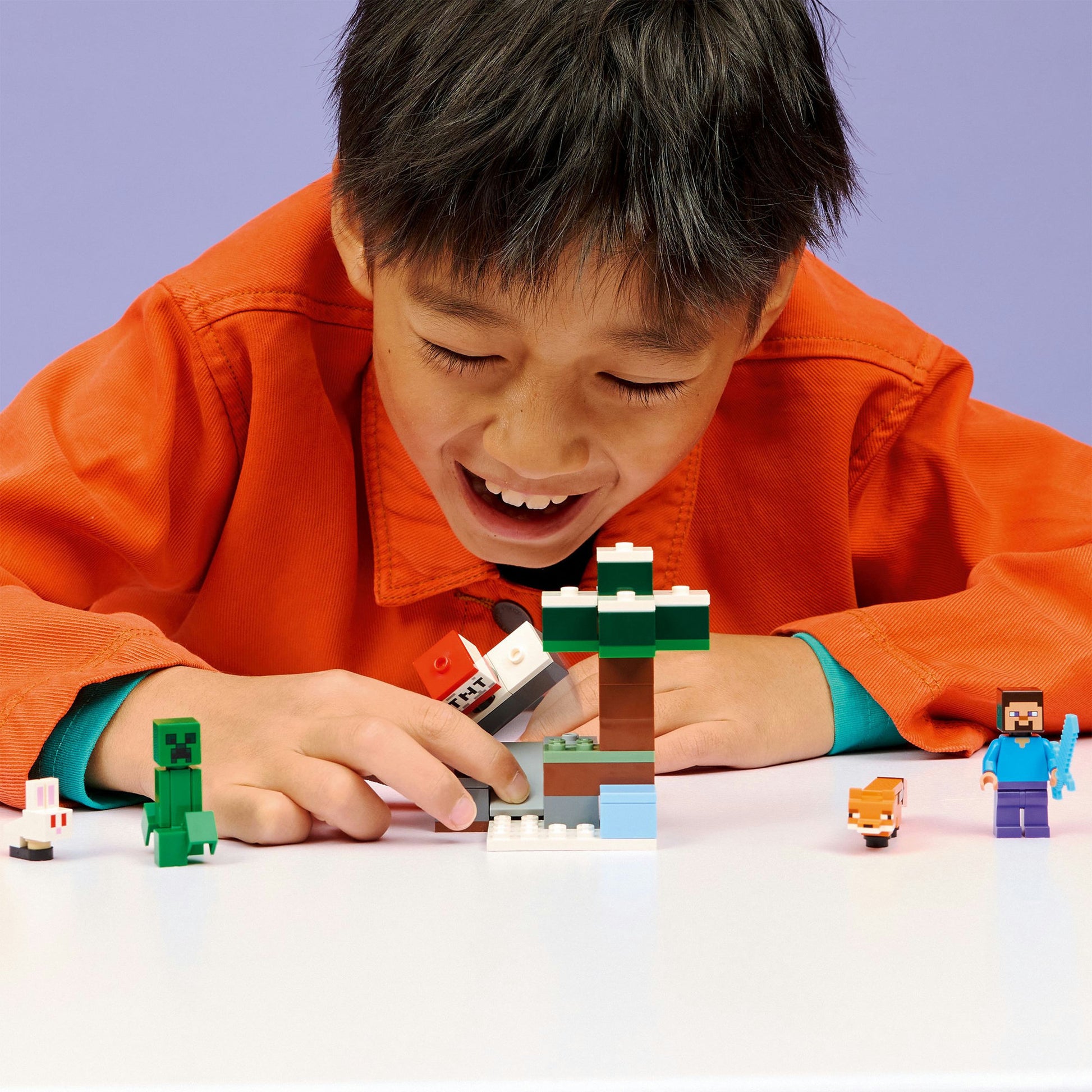 Lego Minecraft 21583 Steves Avventura Nella Taiga