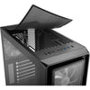 Sharkoon tk4 rgb midi tower behuizing (zwart | 4x usb-a | rgb | tempered glass)