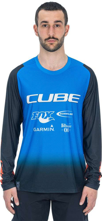 Cube vertex x action team - maillot mtb manga larga