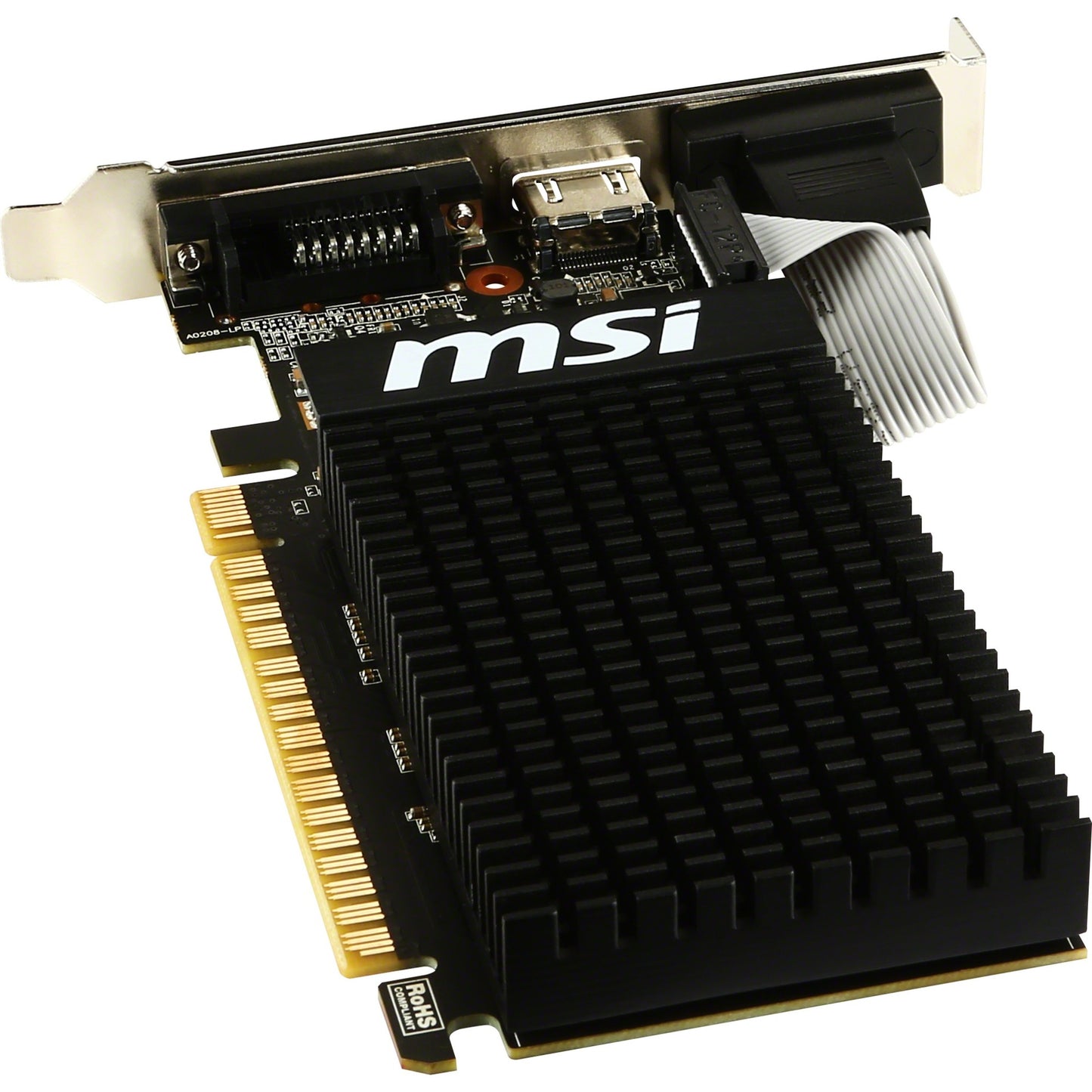 Scheda grafica MSI GT 710 2GD3H LP (VGA, DVI, HDMI, basso profilo)