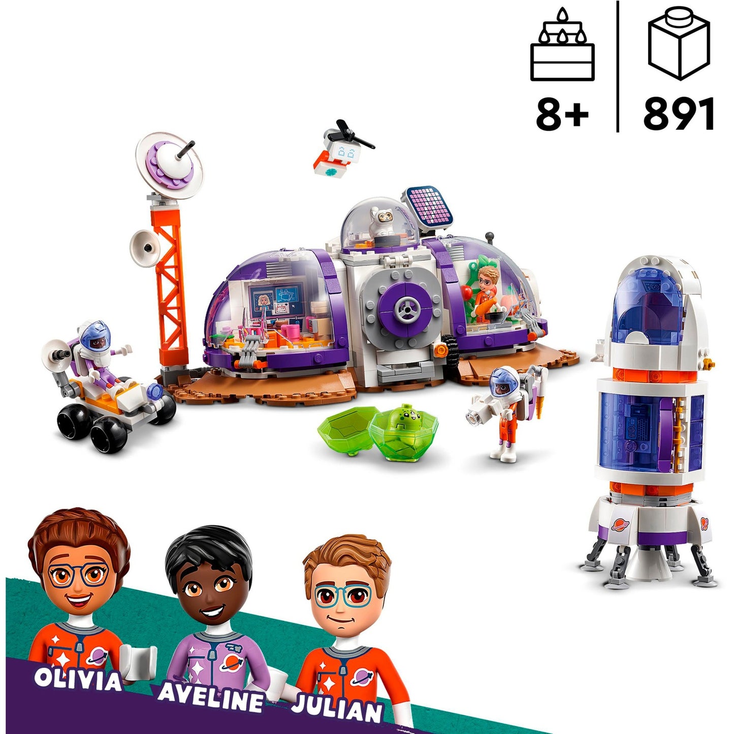 LEGO LEGO Friends 42605 Base spaziale su Marte e Rocket