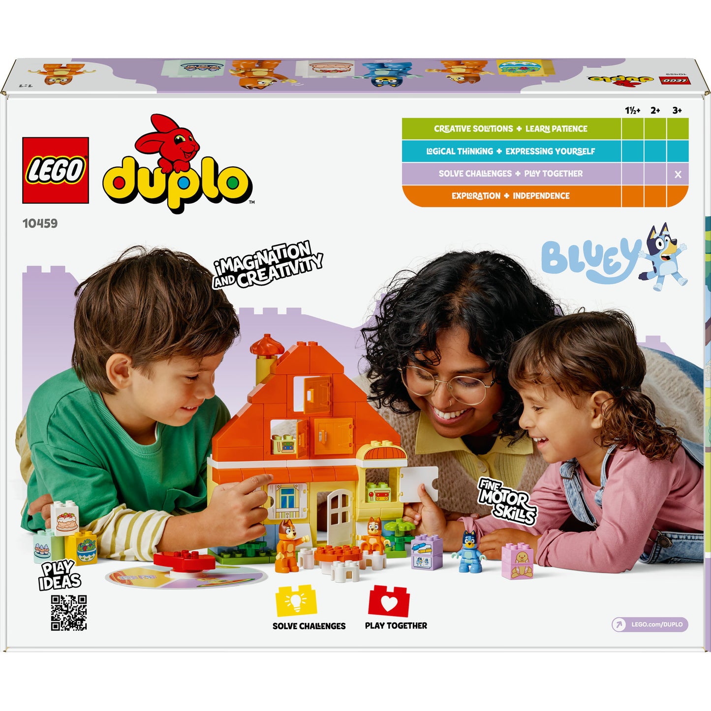 Lego Duplo 10459 Huis Van Bluey y su familia con juego de memoria