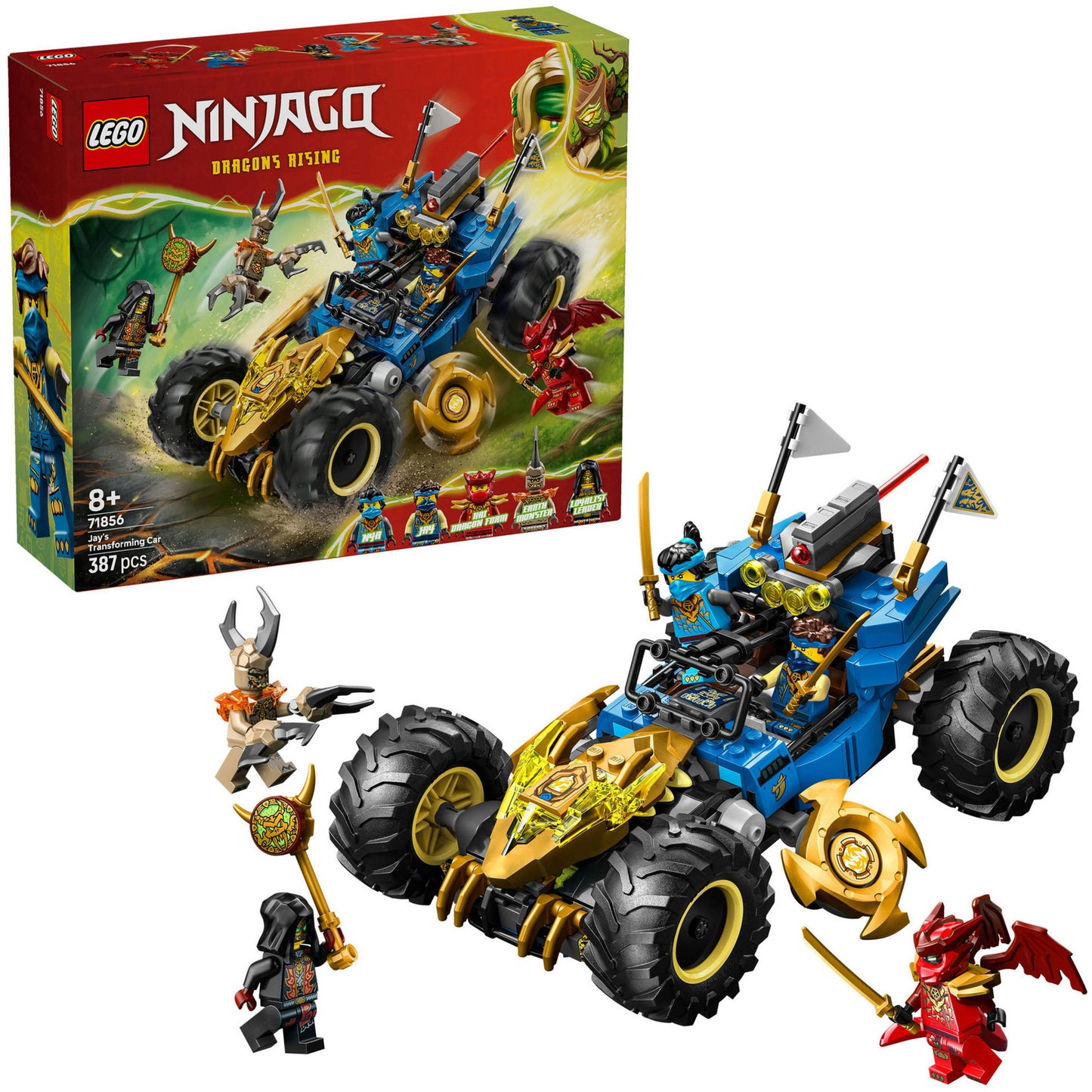Lego ninjago 71856 coche transformador de jay