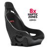 Silla de carreras con simulación de retroalimentación háptica es1 de Next Level Racing (negra)
