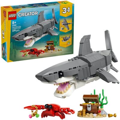 Lego Creator 31381 squalo feroce con scrigno del tesoro
