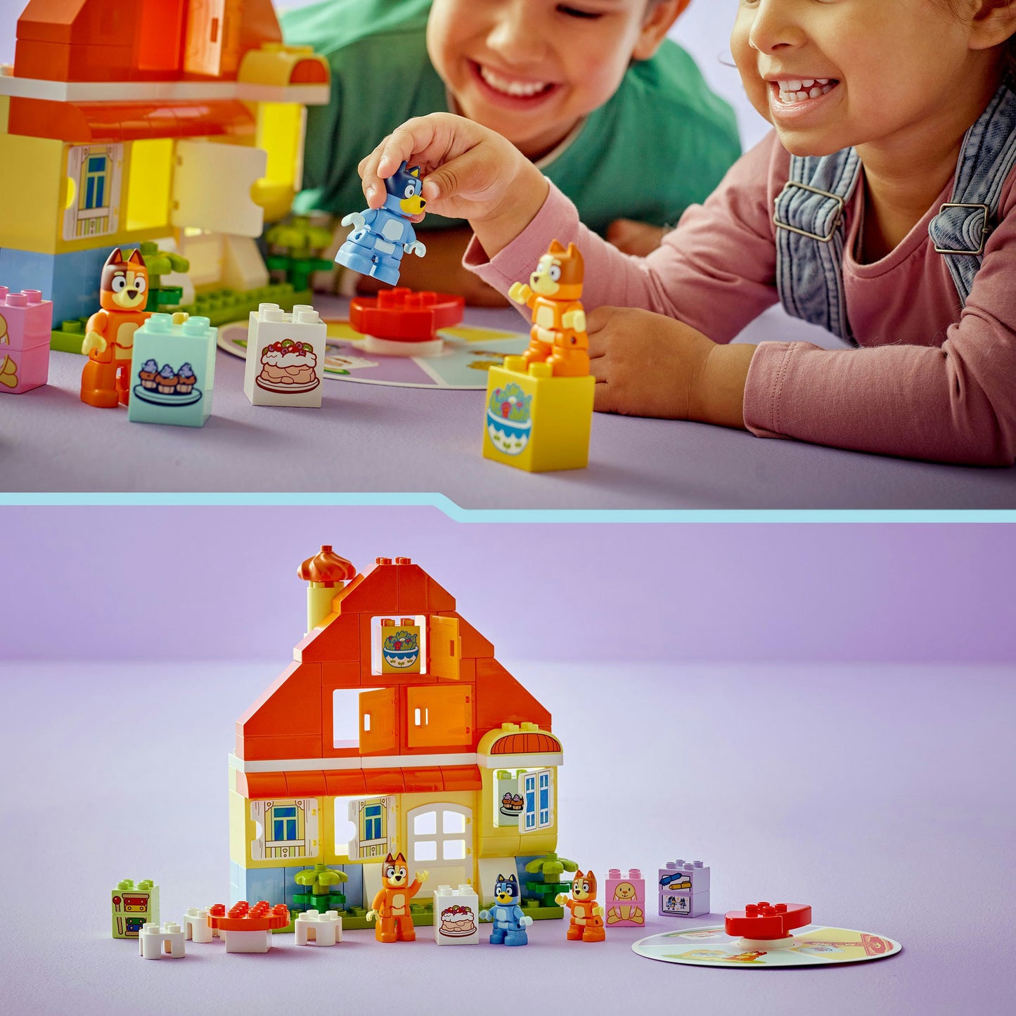 Lego Duplo 10459 Huis Van Bluey y su familia con juego de memoria