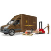 Bruder MB Sprinter Ups con driver e accessori