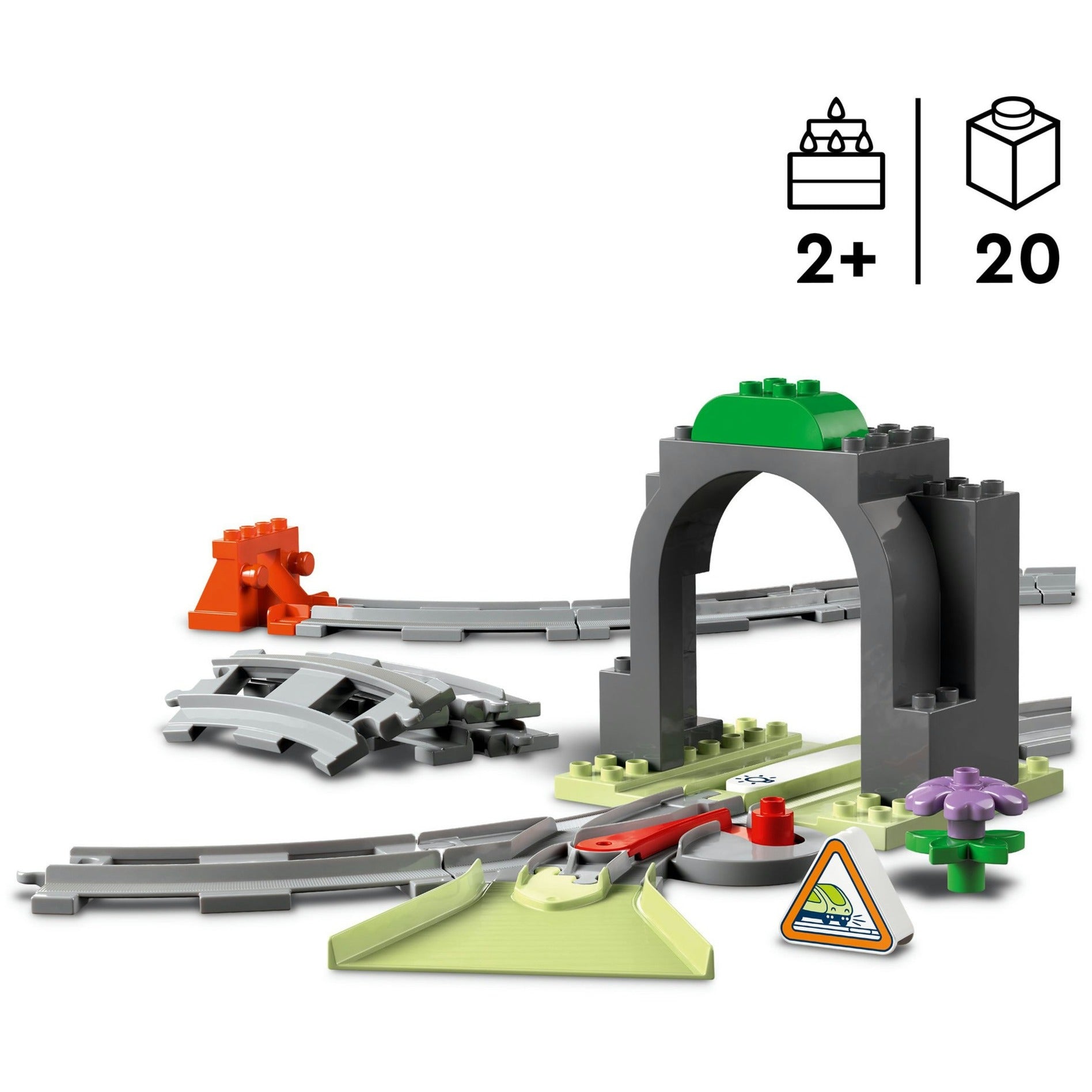 Lego Lego Duplo Town 10425 Treintunel and Rails Expansion Set
