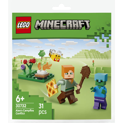 Lego minecraft 30732 alex y la batalla en la fogata