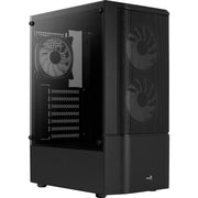Aerocool quantum mesh v3 midi tower behuizing (zwart grijs | 3x usb-a | rgb | window) - afbeelding 2