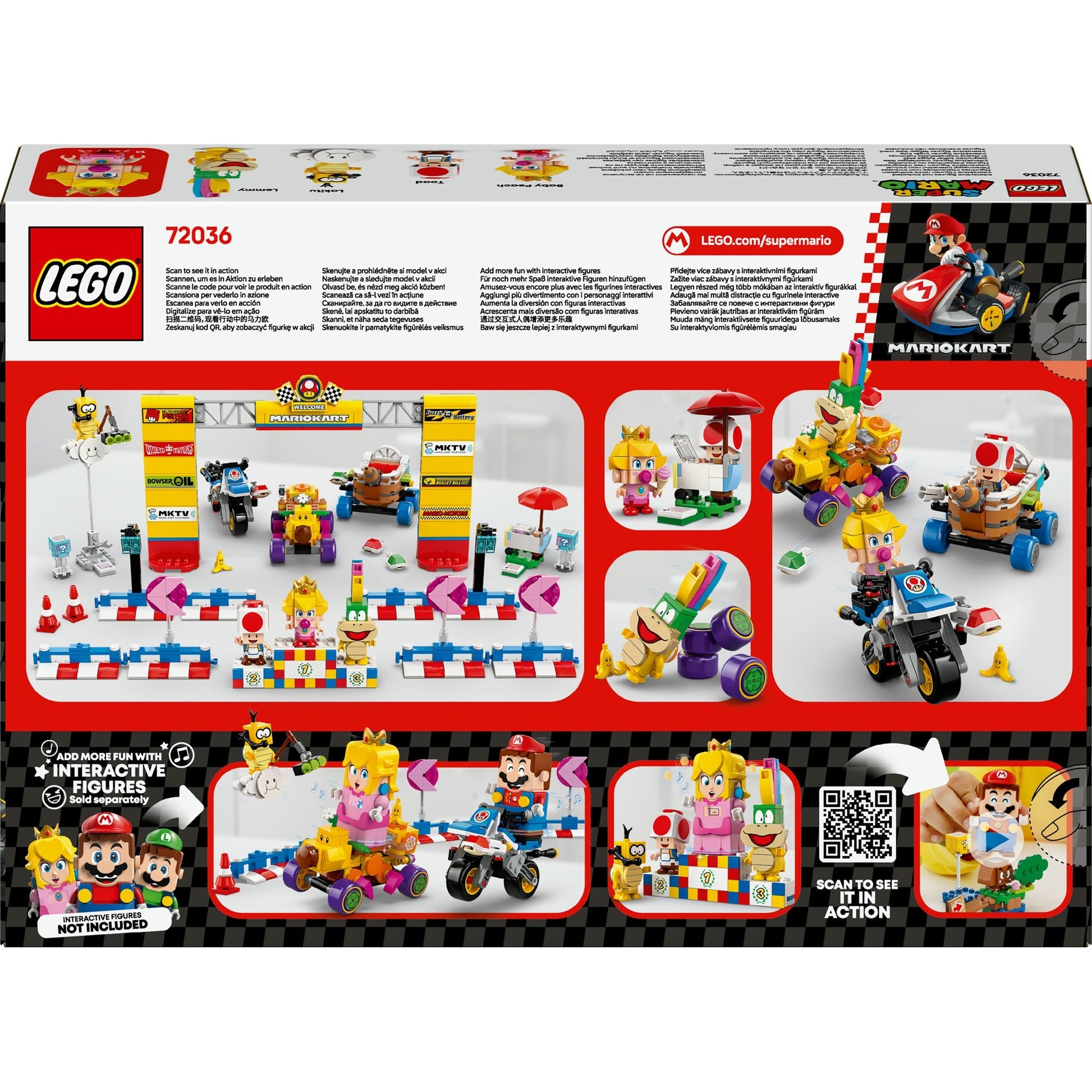 LEGO LEGO Super Mario 72036 Mario Kart Baby Peach y Grand Prix Set