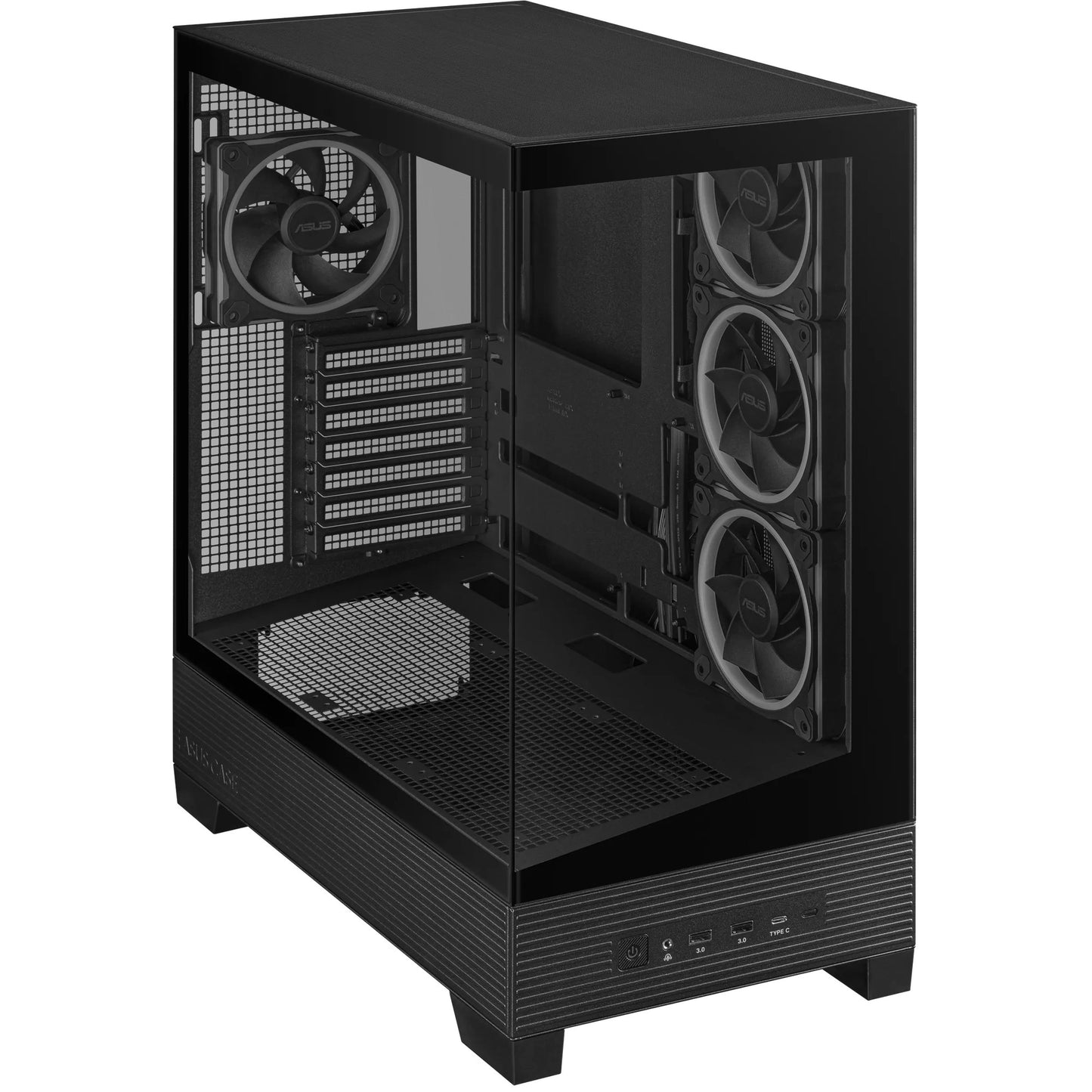 Custodia midi tower Asus a31 plus (nera | 2x USB-A | 2x USB-C | vetro temperato)
