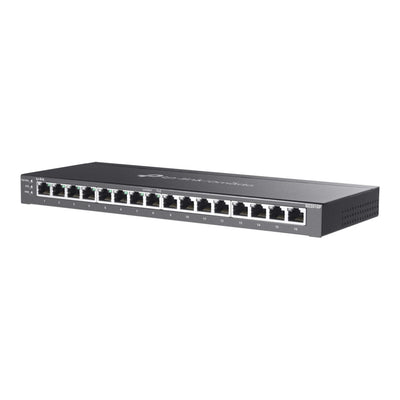 Tp-link omada sg2016p 16-port gigabit smart switch (black, 8x poe+)