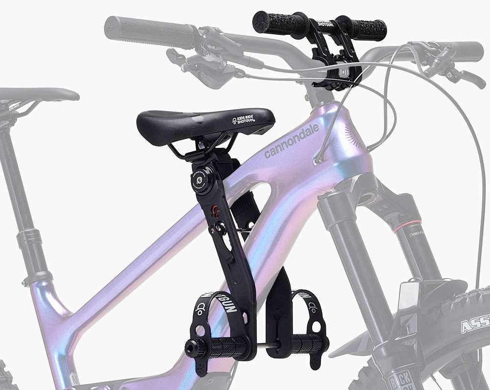 Kids ride shotgun mtb 2.0 conjunto asiento infantil delantero + manillar