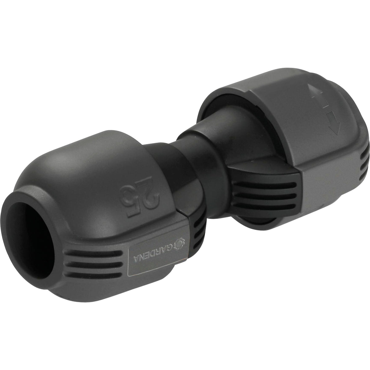 Gardena verbindingsstuk 25 mm (grijs zwart, 2775-20)