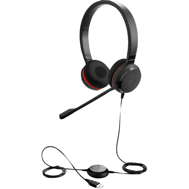Jabra evolve 30 ii uc stereo on-ear headset (zwart)
