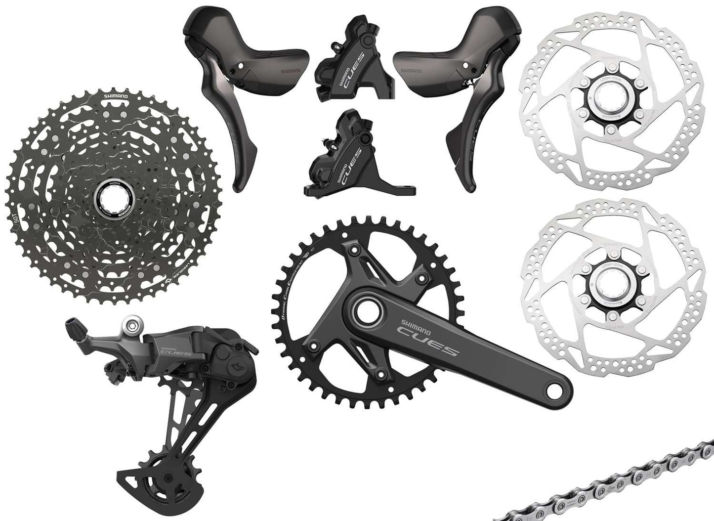 Shimano cues u6030 1x11-speed gravel group disc 160 160mm