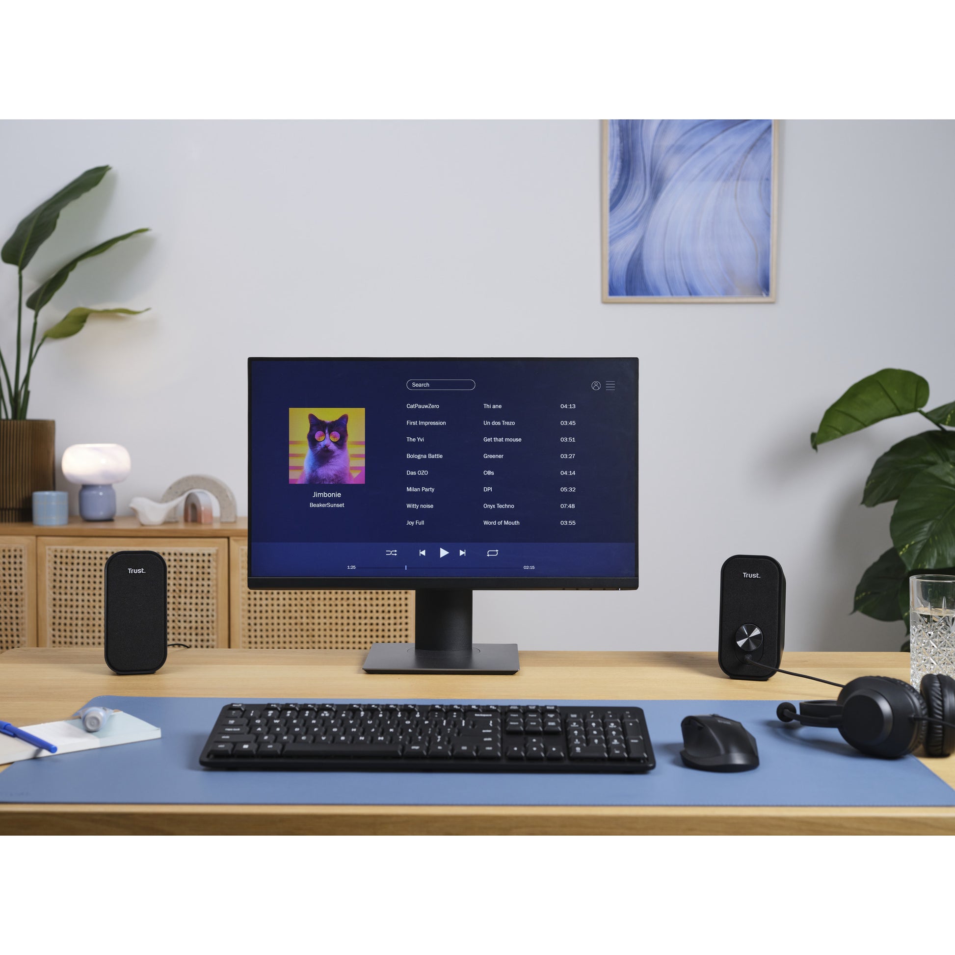 Trust ador 2.0 juego de altavoces Altavoz para PC (negro gris)