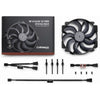 Ventola per case Noctua nf-a14x25r g2 pwm chromax.black (nera, 140 x 140 x 25 mm)