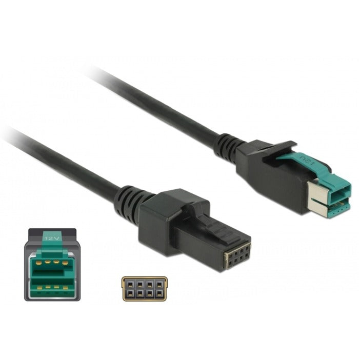 Delock Poweredusb Cable Macho 12 V> 2 x 4 pin Macho para P