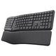 Trust Keyra wireless ergonomic keyboard (black, US layout, Bluetooth 2.4G USB)