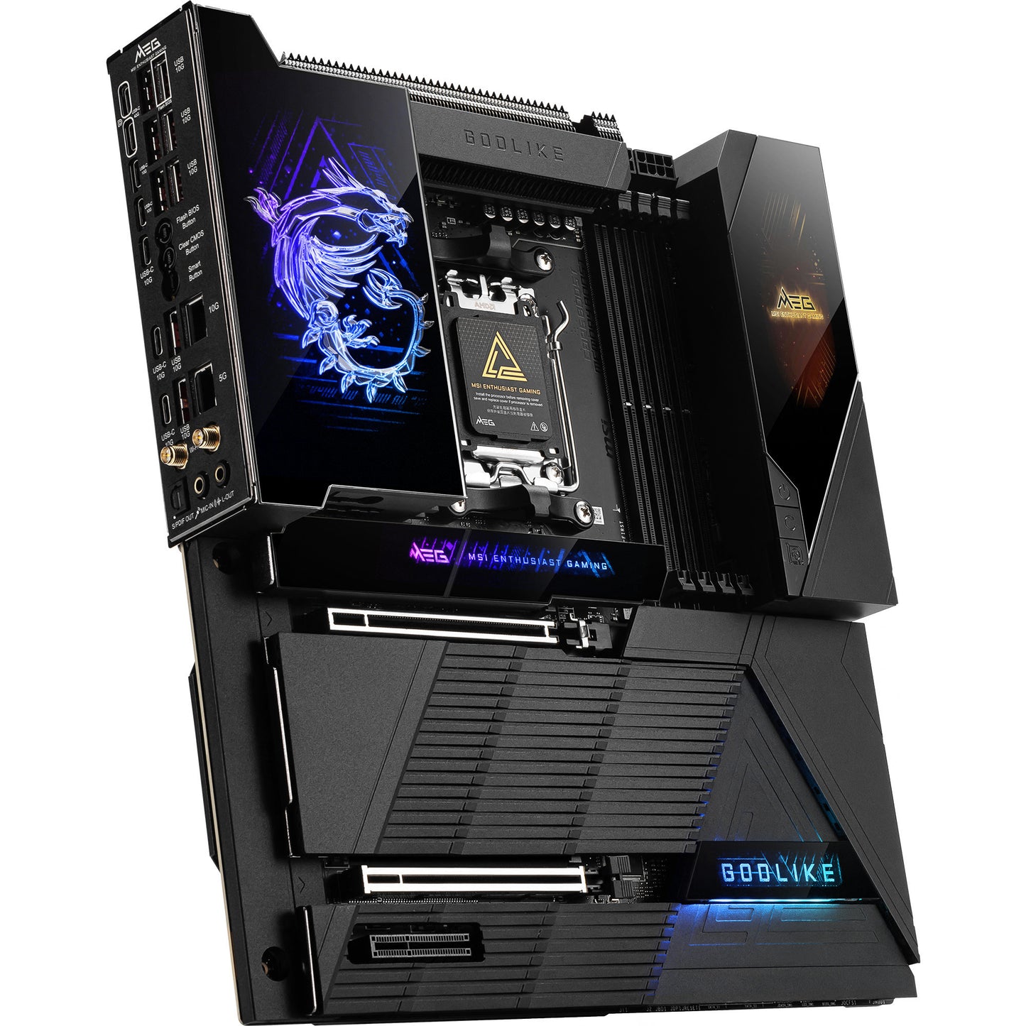 Placa base Msi Meg X870e Godlike Socket AM5 (LAN 5GB, LAN 10GB, WLAN, BT, Sonido, ATX)
