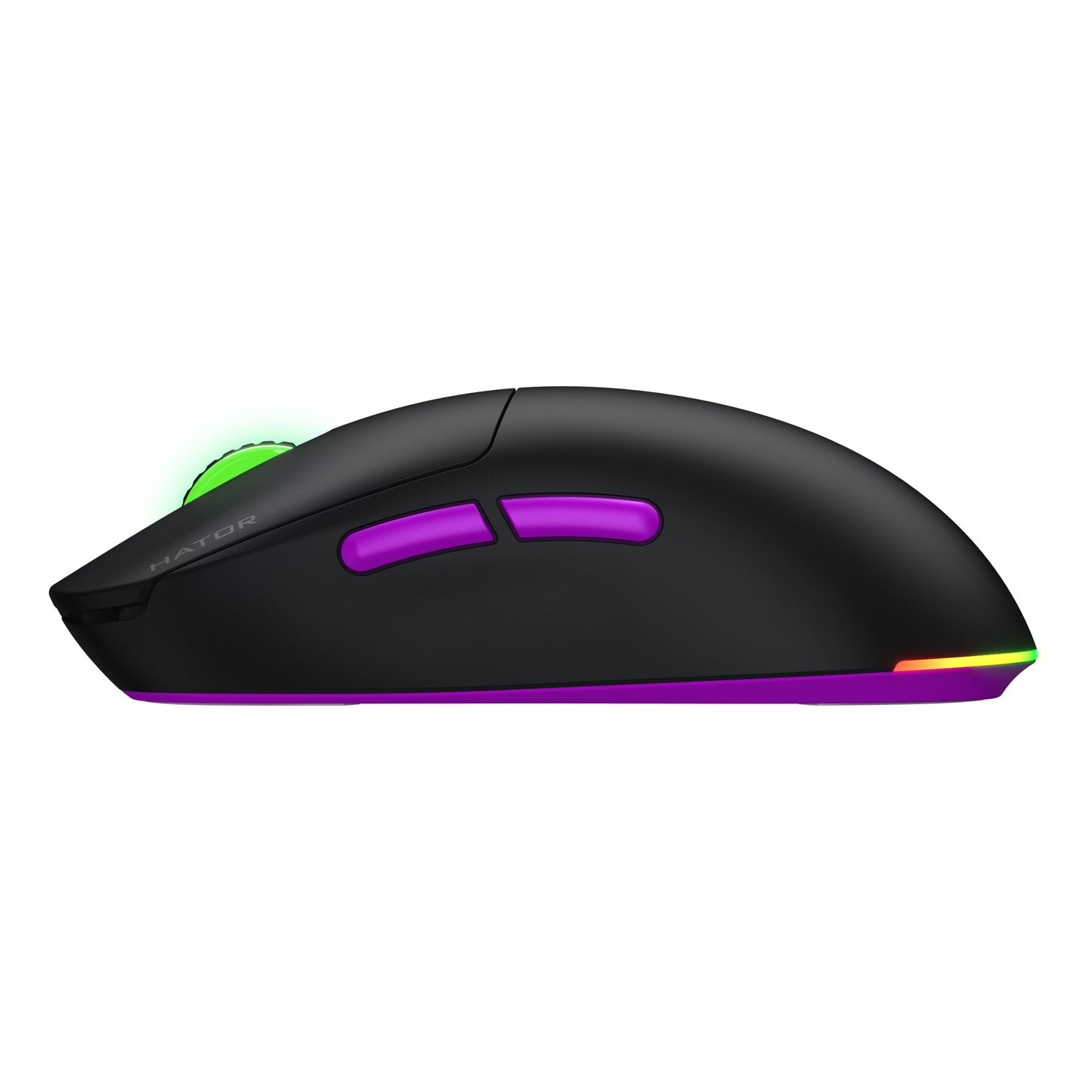 Mouse da gioco wireless Hator quasar 3 ultra 8K (nero, 400 - 30.000 dpi, rgb, bluetooth 5.1 USB da 2,4 GHz)