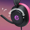Powera Lucidsound LS10 Cuffie da gioco cablate - Cuffie da gioco over-ear con branding Midnight (Nero Rosa, Playstation 5, Playstation 4, Xbox Series X|s, Xbox One, PC, Mobile)