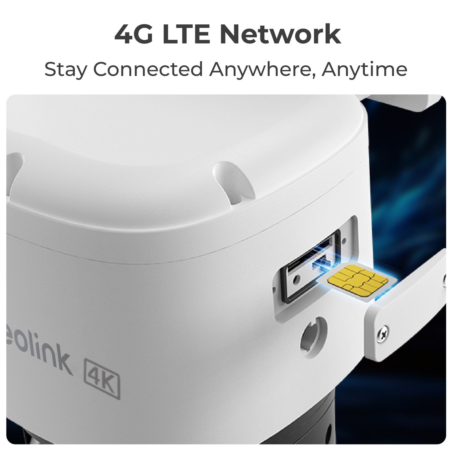 Reolink Trackmix G770 + Solar Panel 2 security camera (white black, 4K 8MP UHD, 4G LTE, incl. solar panel)
