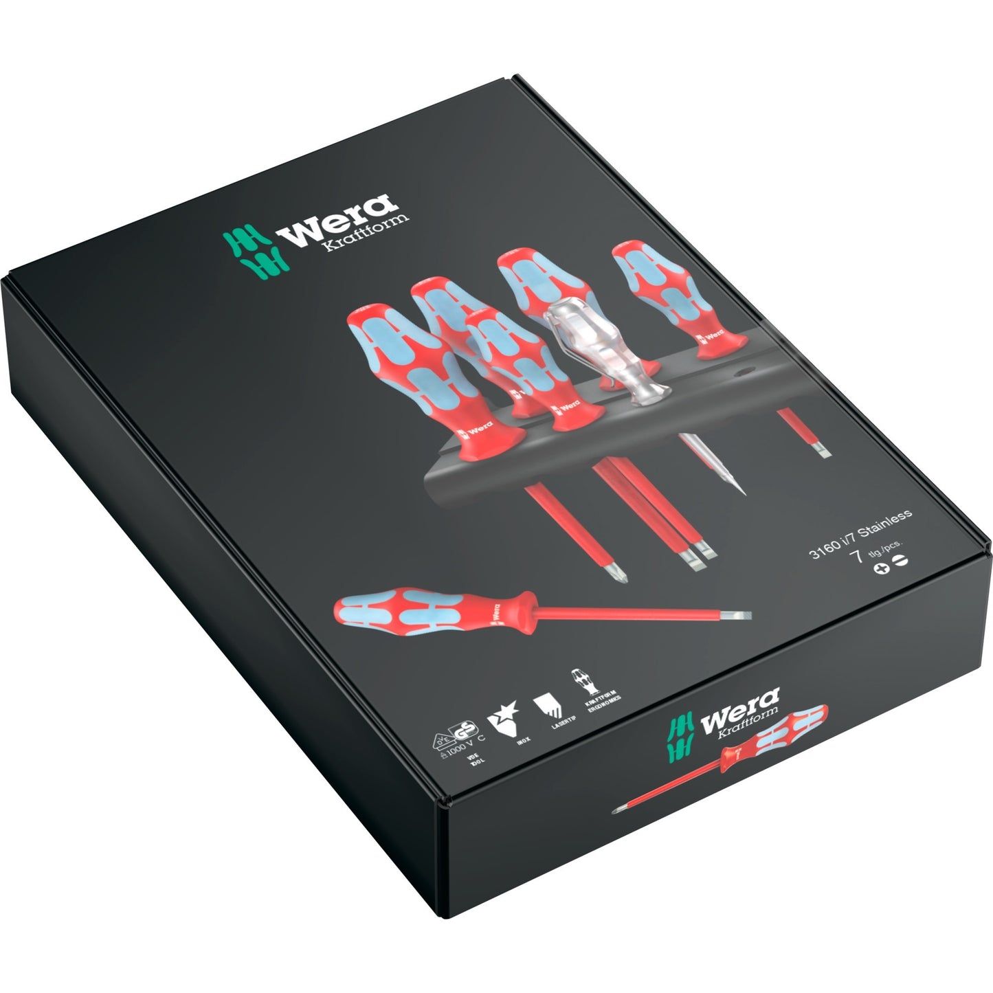 WAA 3160 I 7 Charkeddriver Set Kraftform Plus, Roest