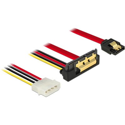 Delock SATA 7 PIN + Molex 4 pin Potence enchufe> SATA 22 PIN