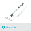 Gardena powertrim 30 18v grastrimmer (grijs turquoise, accu en lader niet inbegrepen)