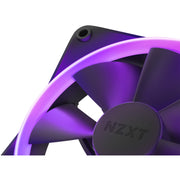 Nzxt f140 rgb case fans (zwart, 2 stuks, 140 x 140 x 26 mm, pwm, incl. controller) - afbeelding 3