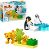 Lego duplo 10442 families van wilde dieren pingu iuml;ns en leeuwen