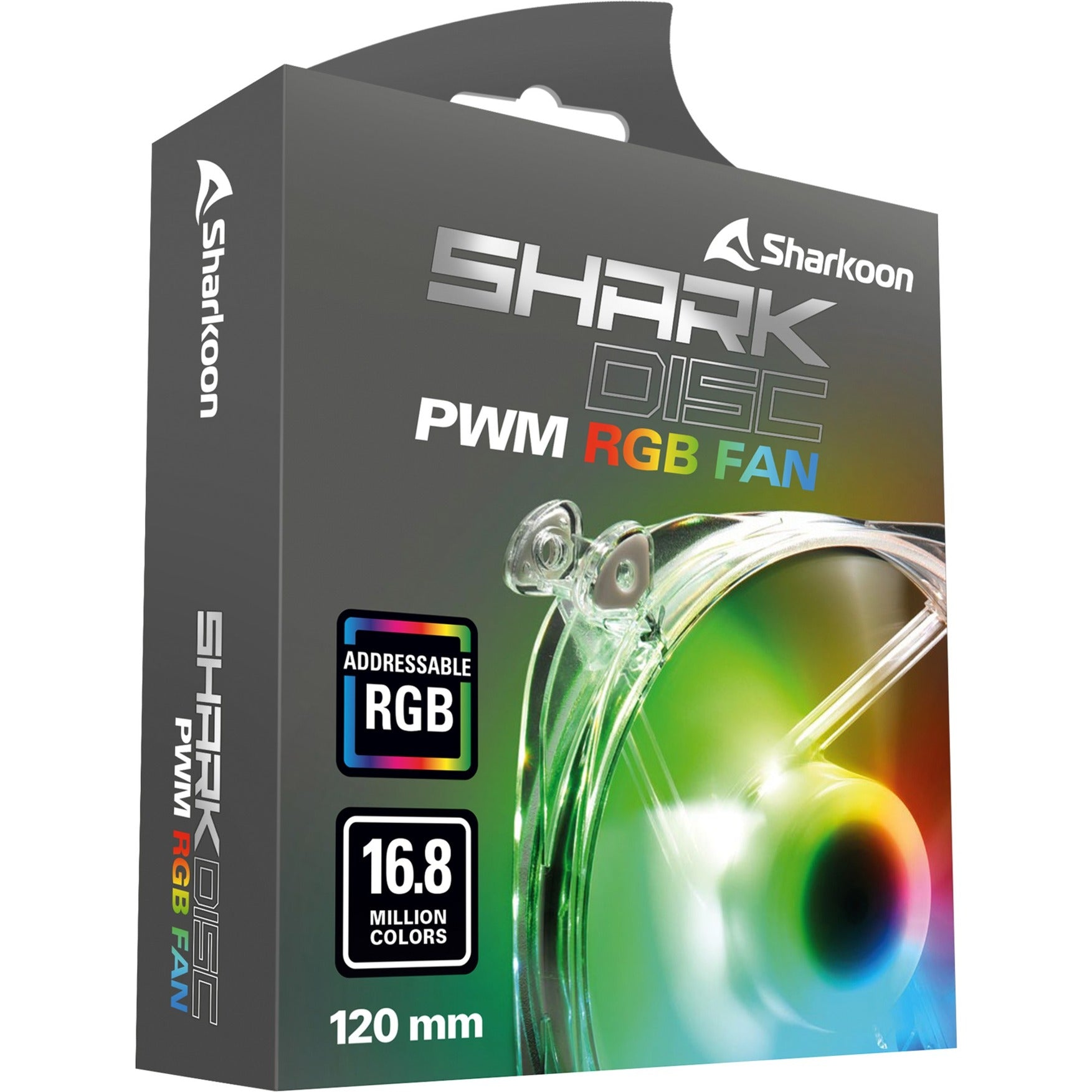 SHARKOON SHARK DISC PWM RGB Fan