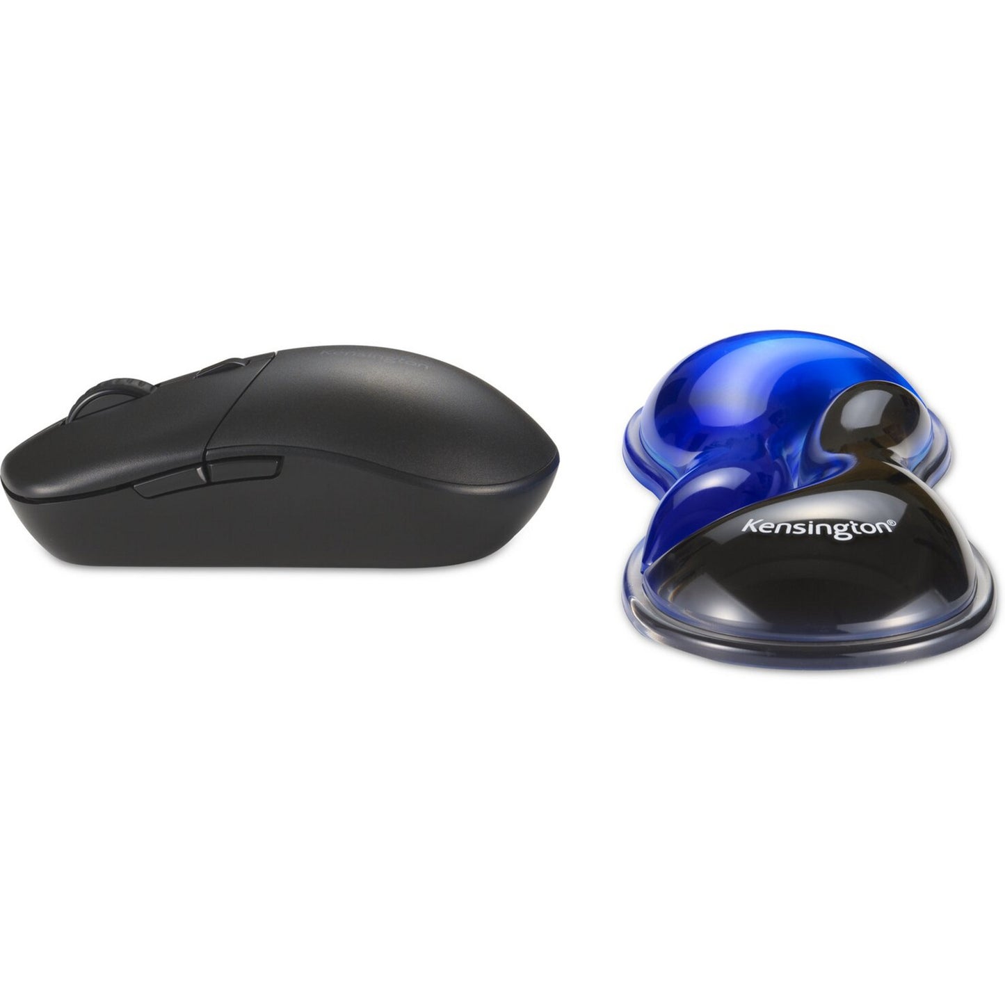 Poggiapolsi Kensington slim duo gel mouse trackball supporto per polso (blu nero)