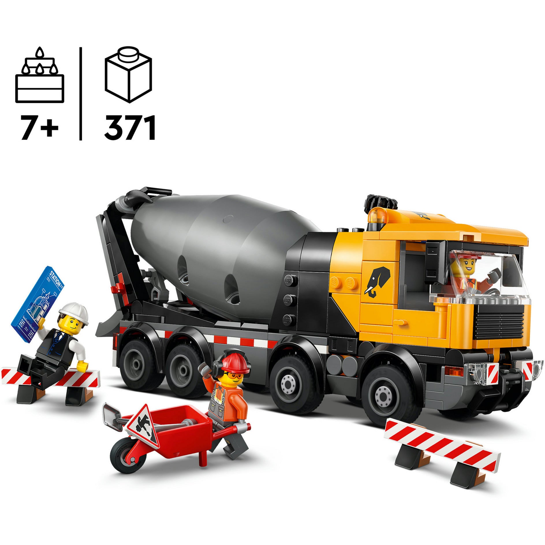 Lego City Great Vehicles 60478 camion di cemento
