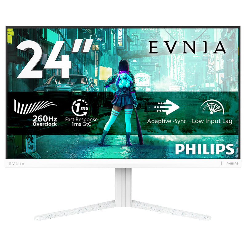Monitor Philips Evnia 24m2n3201pl 23,8 (blanco, 1x HDMI 2.1, 1x Display Port 1.4, 260 Hz (overclock))