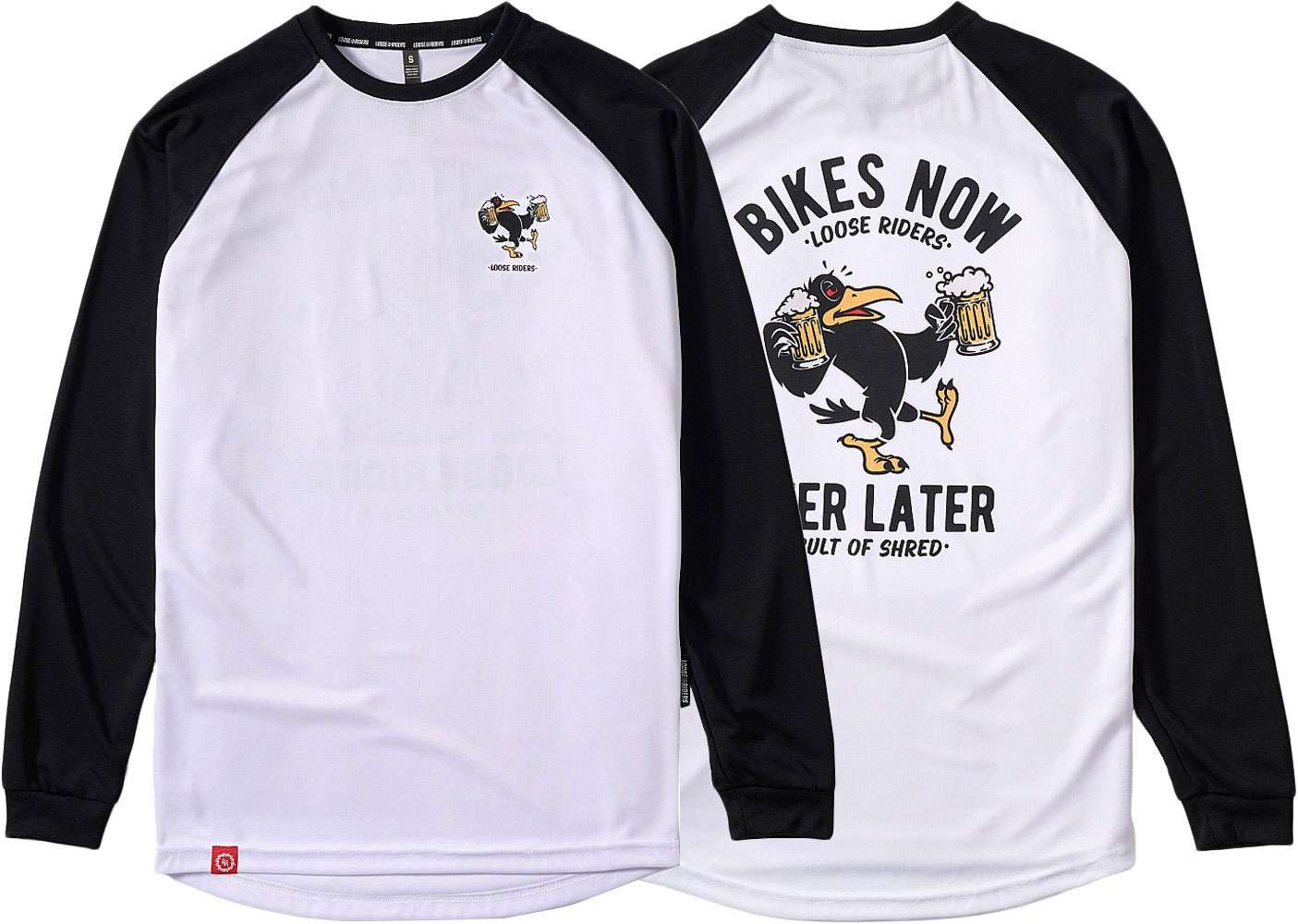 Loose riders drinky crow - mtb long sleeve jersey