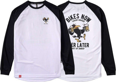 Loose riders drinky crow - mtb long sleeve jersey