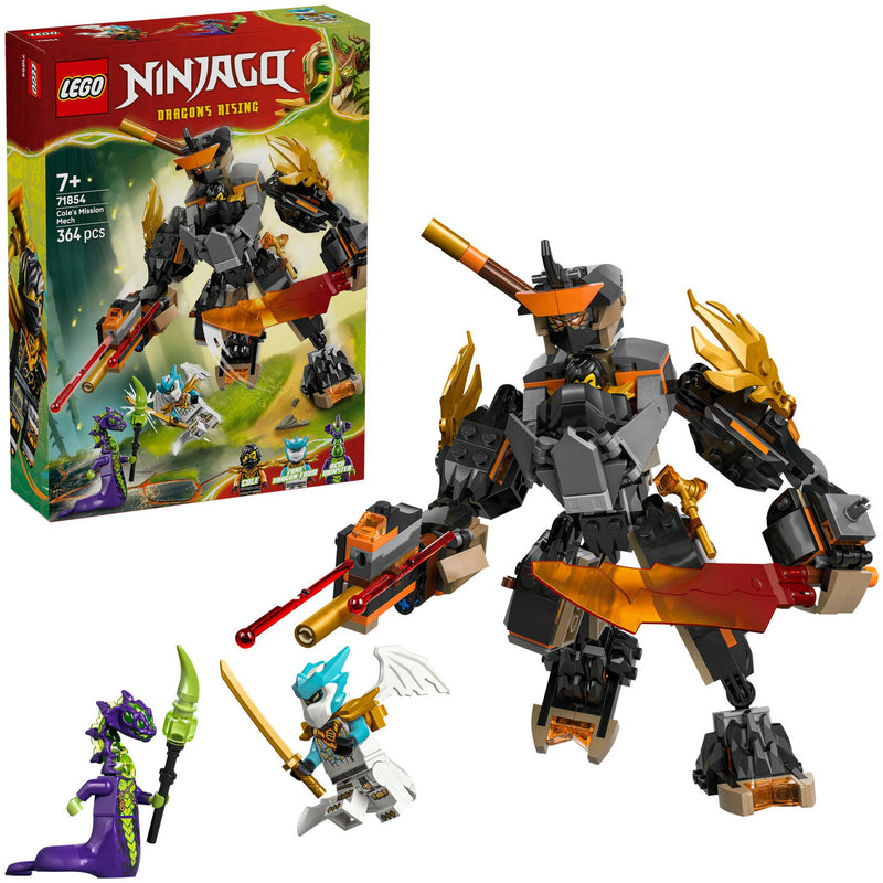 Lego Ninjago 71854 Cole Mission Mech e Dragon Zane