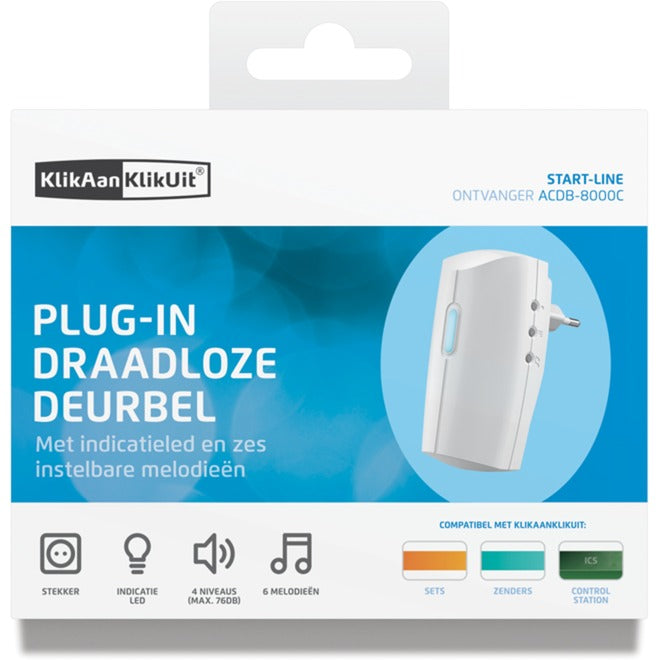 Click click ACDB-8000C (230V) Plug-in wireless doorbell