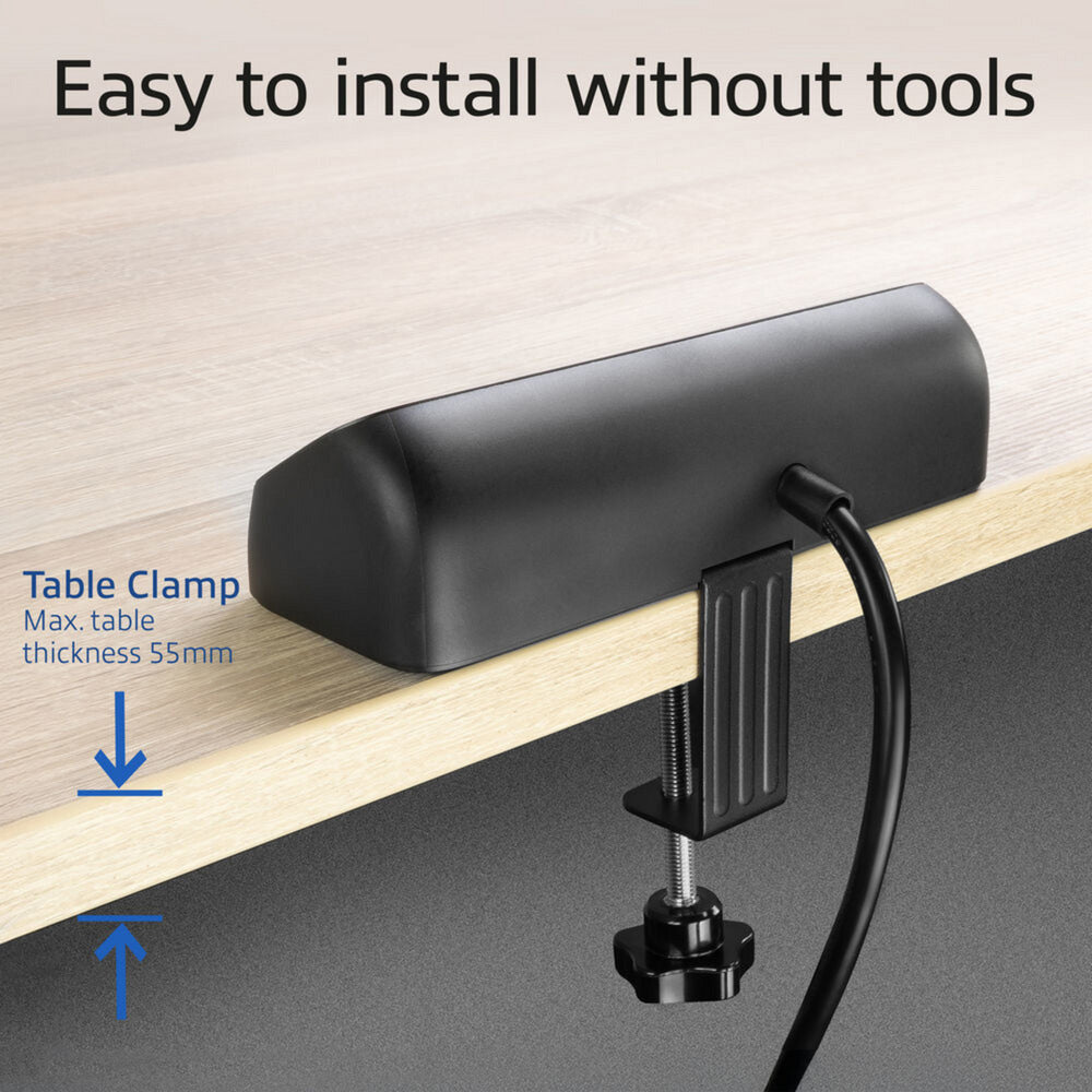 Ciabatta Act Connectivity con 3 prese tipo F (nera, erogazione di potenza 30 W, porte USB tipo C A)