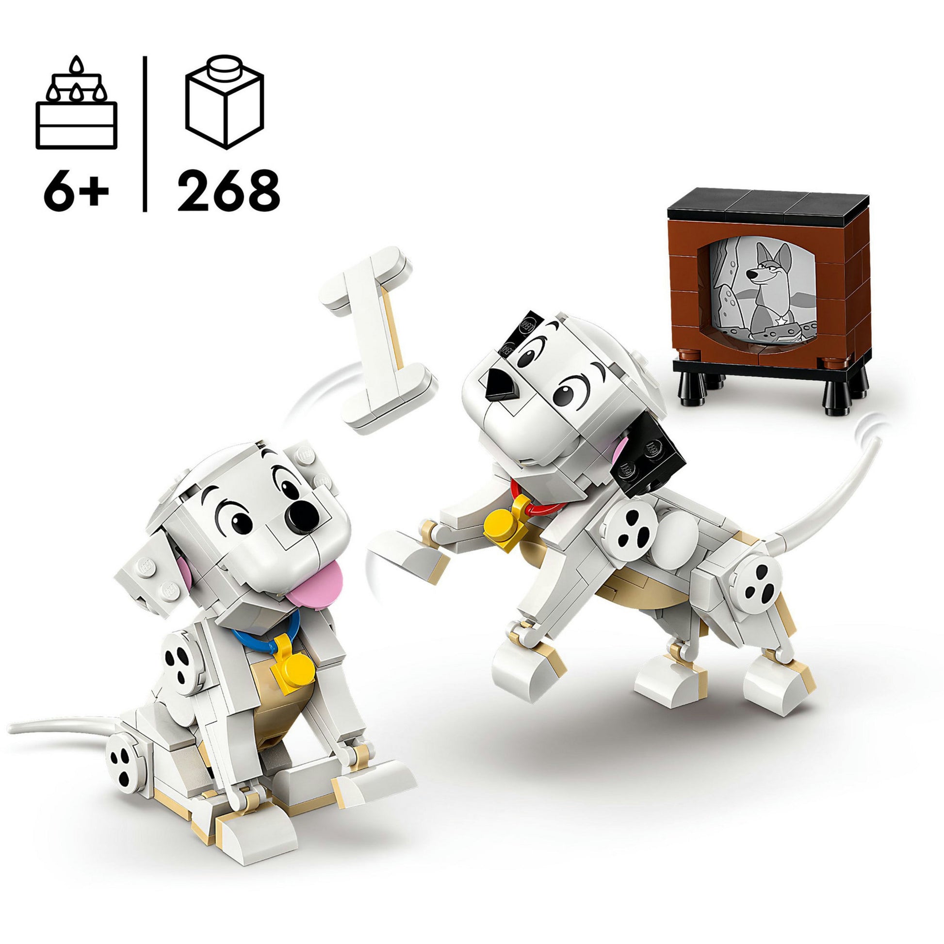 Disney LEGO 43271 Classic Lucky e Penny di 101 Dalmati