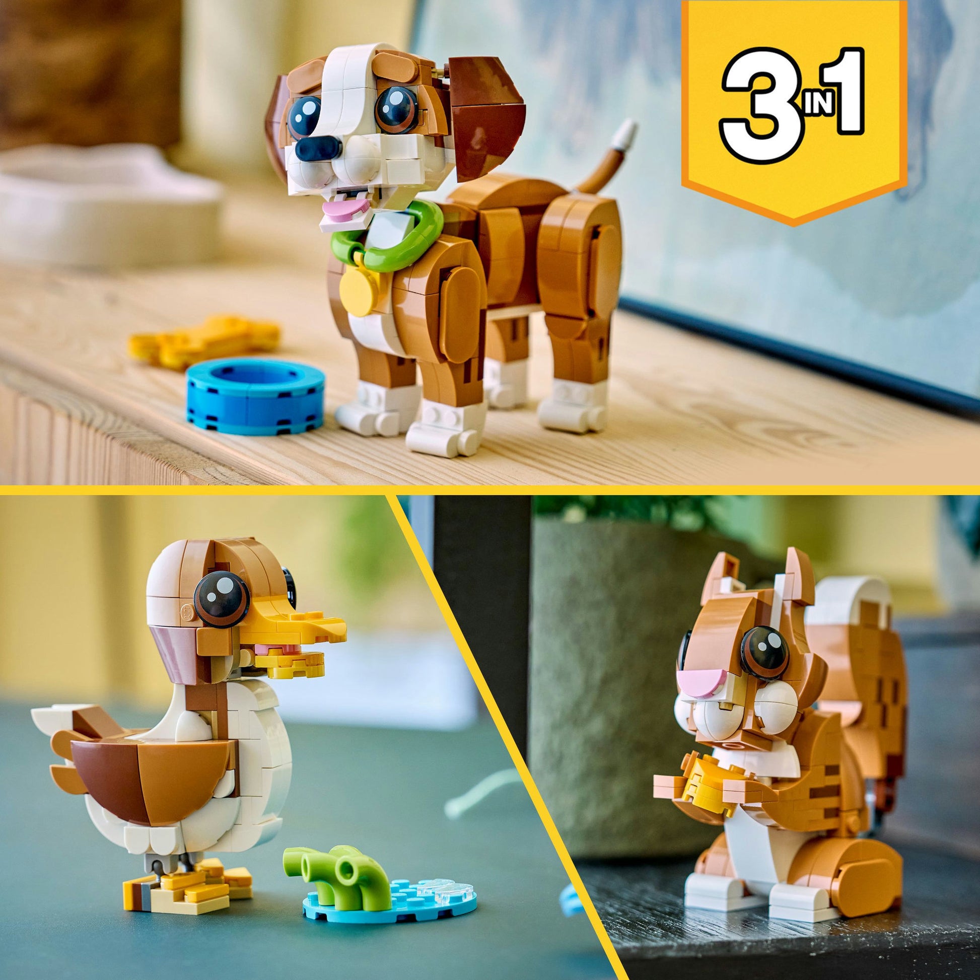 Lego creador 31382 lindo animal juguetón cachorro