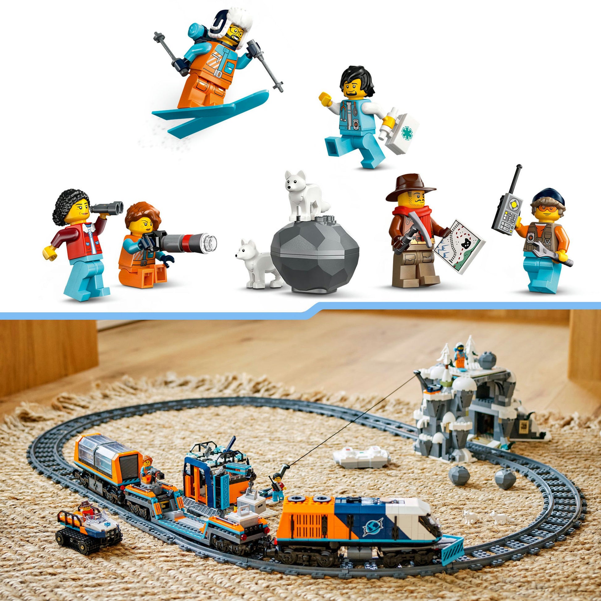Lego city - onderzoekstrein op de noordpool constructiespeelgoed (60470)