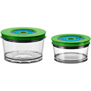 Bosch vacuüm opbergdozen mmzv0sb2 container (transparant groen, 2 stuks) - afbeelding 1